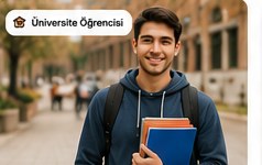 Temsili üniversite öğrencisi görseli